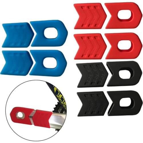 4pcs Bike Accessories Bicycle Crank Cover Silicone Arm Sleeve MTB Cycling Crankset Protect Non-slip Chainwheel Crank Protector