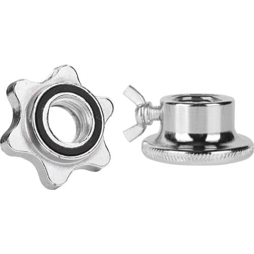2.5cm Dumbbell Spin Lock Bar Hex Nut Clamps Clips Screw Collar Hardware
