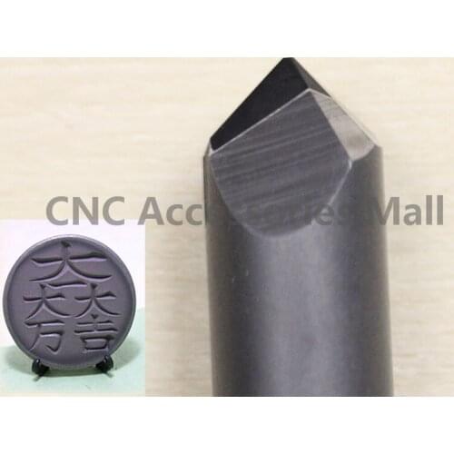 High Precision 6MM 90 Degree 0.5MM PCD CNC Carving Tools, Diamond Router Bits