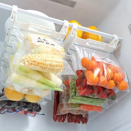 10pcs PEVA Food Bag Freezer Stand Up Food Storage Bag Silicone Bag Leakproof Top Kitchen Organizer Fresh Shut Bags BPA Free