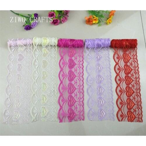 10 yards / series new 75 MM lace 5 color DIY embroidery embroidery net lace trimming fabric ribbon sewing decoration supplies
