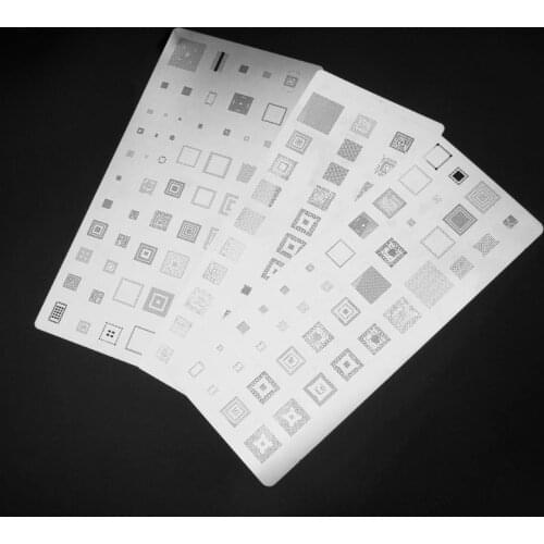 3pcs Universal BGA Reballing Stencils Kit For MTK Samsung HTC Huawei Android
