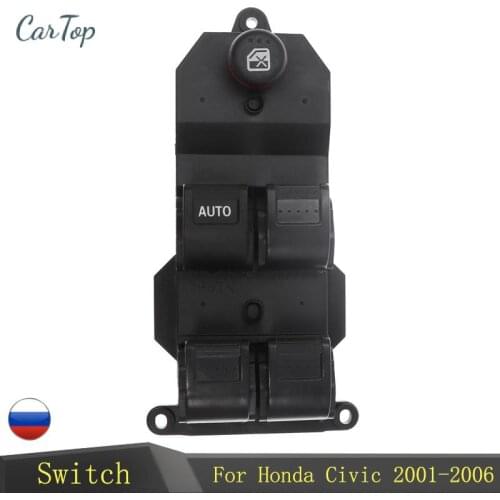 35750-S5A-A02ZA For Honda Civic CR-V 2001-2006 Car Left Driver Side Electric Power Master Window Lifter Switch Regulator Butto