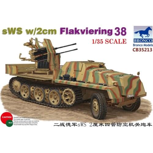 BRONCO CB35213 1/35 German sWS w/2cm Flakviering 38