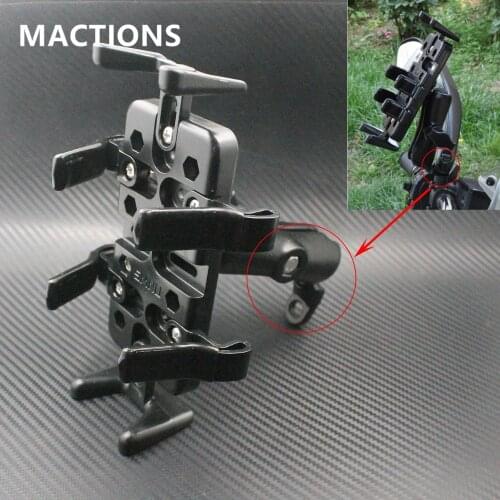 Motorcycle Mountain Bicycle Phone Holder 5.5-Inch Screen Mobile Phone GPS Intercom Motorcycle Bracket Metal Materials