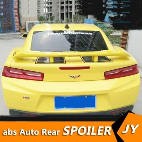 For Chevrolet CAMARO Spoiler 2009-2016 CAMARO spoiler High Quality ABS Material Car Rear Wing Primer Color Rear Spoiler