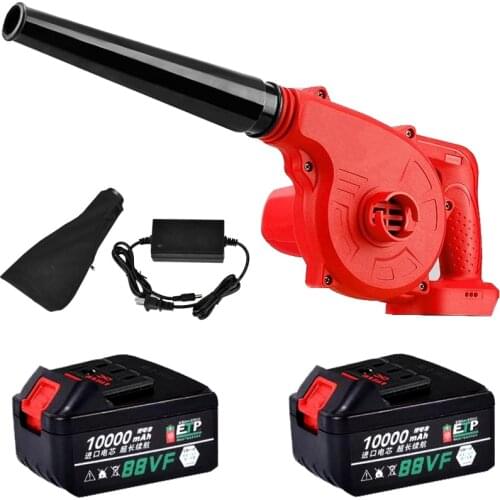 88VF 10000mAh Electric Rechargeable Lithium Battery Hair Dryer Computer Dust Collector Soot Blower High Power Wireless Blower