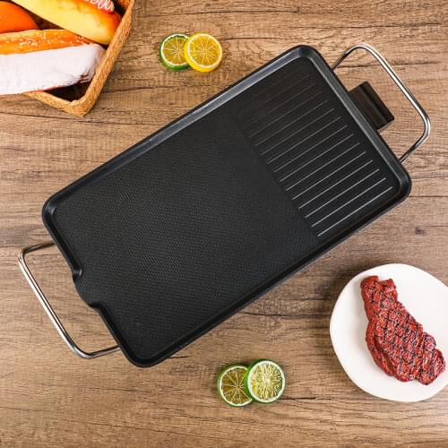 1500W Electric BBQ Grill Pan Smokeless Non-Stick Barbecue Machine Grilled Meat Baking Hotplate Household Outdoor Korean bbq