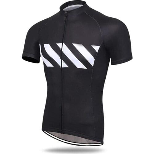 CUSROO Black White Novelty Clothing Ropa Ciclismo Cycling Jersey Mens Cycling Jersey Ropa Ciclismo Cycling Jersey Short-Sleeved