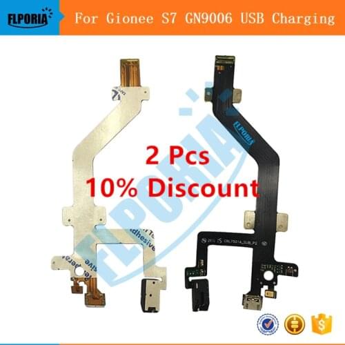 For Gionee S7 GN9006 USB Charging Port Flex Cable Earphone+Microphone New Original Phone USB Charger Cable For Gionee S7 GN9006