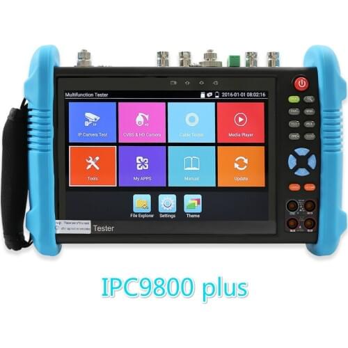 IPC9800 Plus 4k Security Camera IP 1080P 8MP AHD TVI CVI CVBS SDI 6 In 1 CCTV Tester Monitor ONVIF Multimeter Optical POE