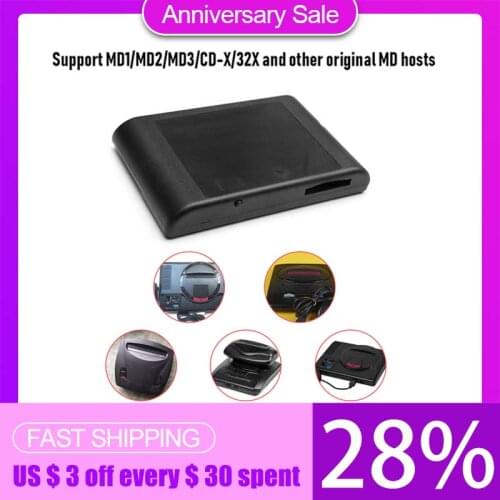 MD Cartridge Memory Card Adapter Game Storage Burning Card for Sega OSV3.6/3.8 Version Portable Flashcard