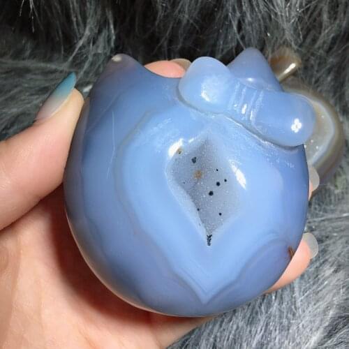 Druzy agate hellokitty cat 2222