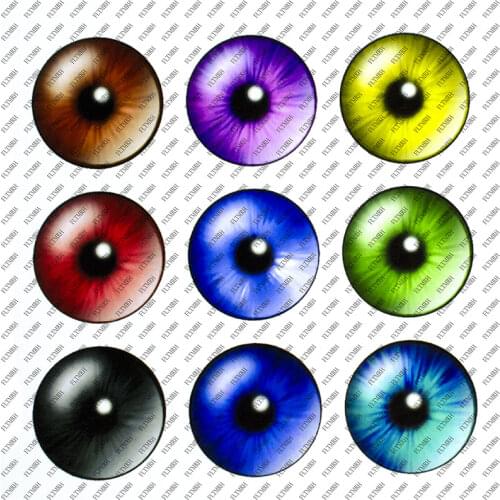 2-10pcs 10mm-30mm Round Handmade Dragon Cat Eyes Photo Glass Cabochons Base Setting Jewelry Charms Accessory