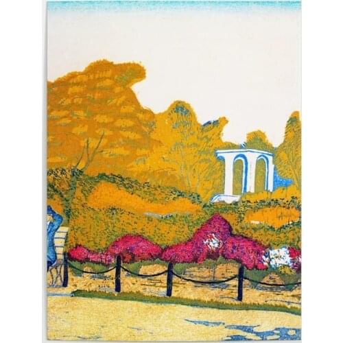 Modular Pictures Rhododendron Home Hibiya Park Decoration Wall Art Modern Canvas Prints Painting Poster For Bedroom Framework