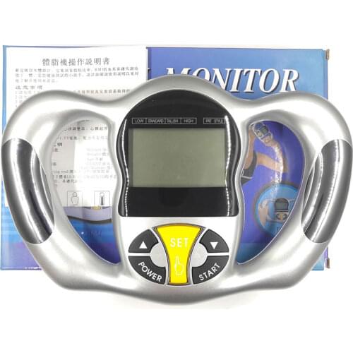 Handheld Body fat meter BMI test LCD Screen Health Fat Analyzer Monitor