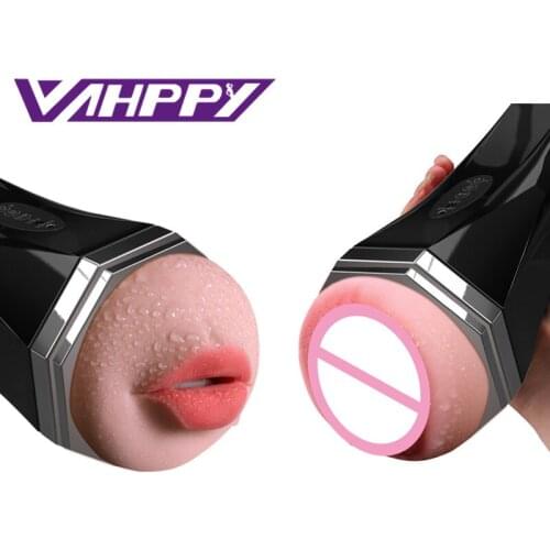Male Masturbator Vibrator Real Vagina for Men Silicone Toy,Deep Throat Pocket Pussy Mouth Double Sex Toys for Adult Suck Man