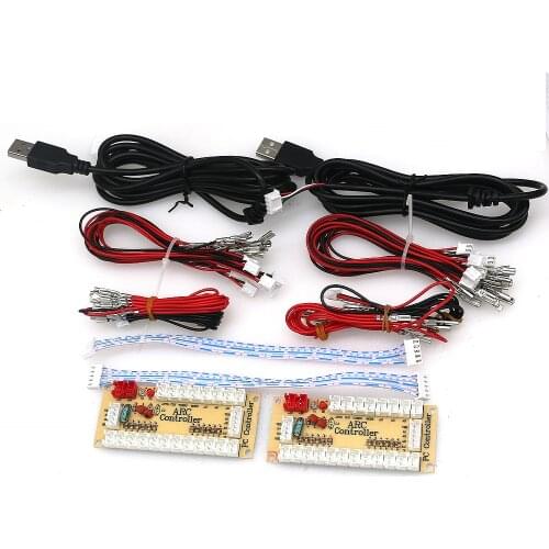 Zero Delay USB Board LED Illuminated Button Controller PC &Raspberry Pi Control Retro Arcade DIY Handle PCB Joystick Encoder