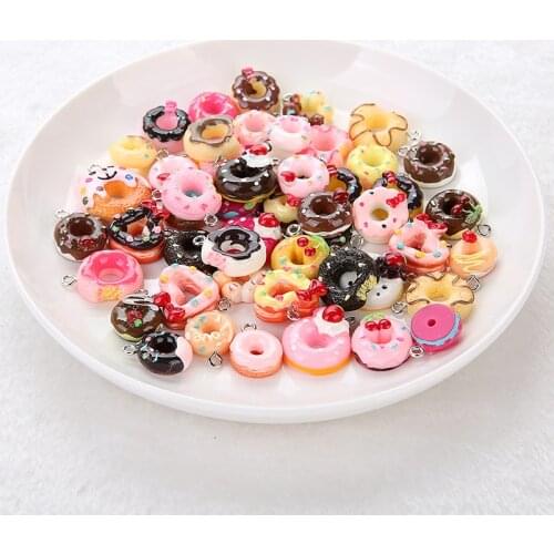 10pcs food Charms Pendants for handmade decoration bracelets necklace earring key chain Jewelry Making
