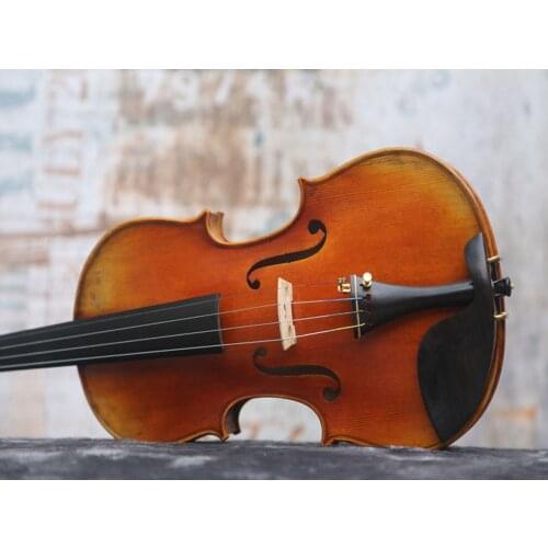 4/4 Full Size, Vintage/Aged/Old/Worn Finish Quality Violin, Antonio Stradivari Cremonese 1716 Model 5F