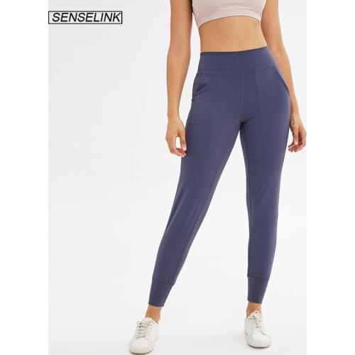 SENSELINK Womens Sports High Waist Yoga Pants Stretch Pants Indoor Fitness Yoga Pants Womens Sports Pants