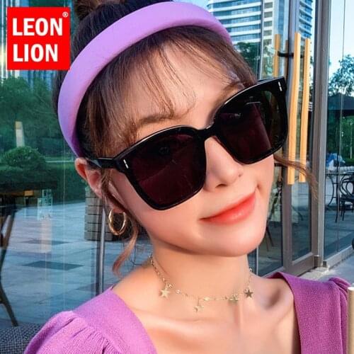 LeonLion Square Women Sunglasses 2021 Sunglasses For Women Retro Glasses Brand Design Sunglasses Women Oversized Gafas De Mujer