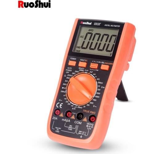 RuoShui 9808+ High precision digital Multimeter 2000uF capacimeter 20MHz Frequency temperature and inductance measuring with LCR