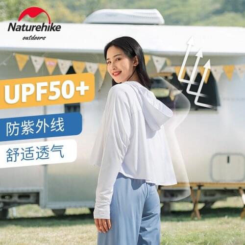 Naturehike Sun Protection Clothing Womens Summer Anti-ultraviolet Windbreaker Ice Silk Sunscreen Clothing Ultra-thin Skin Coat