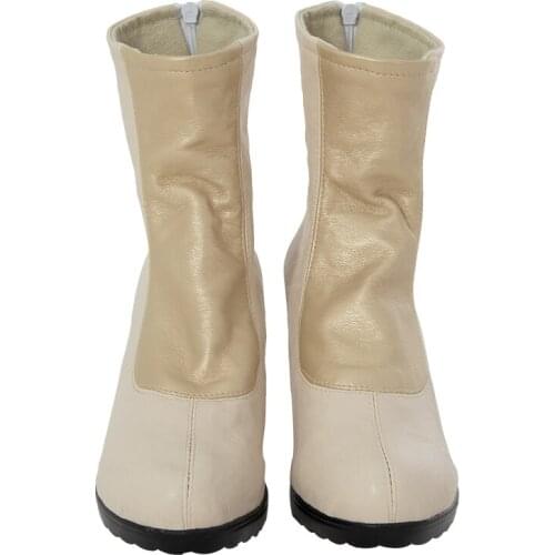 Superhero Thena Cosplay Shoes Faux Leather Boots High Heel Boots for Carnival Halloween Party Women Shoes Custom Made