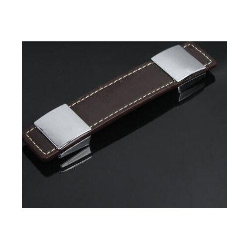 10pcs / lot 96mm Leather Cabinet Handles and Knobs Furniture Handles Hardware