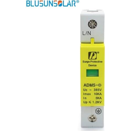 10 pieces lot SPD 1P 5KA 10KA 385V AC House Low-voltage Lightning arrester Surge protection Device