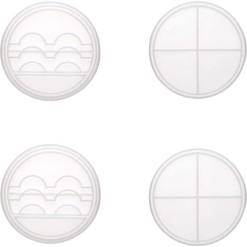 2 Sets Eyelashes Display Tray Resin Mold with Lid Silicone Eyelashes Holder Storage Mold Fake Eyelashes Box