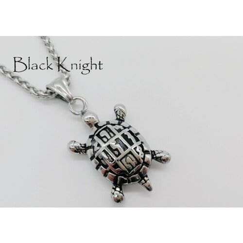2019 S/S New Antique animal tortoise pendant necklace stainless steel cute tortoise animal necklace wholesale BLKN0627