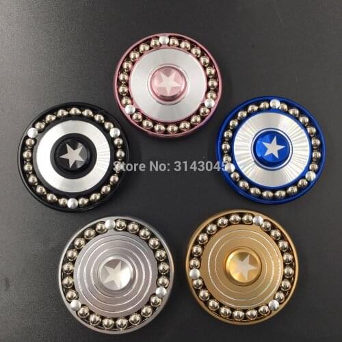21 Steel Ball Round Shield Fidget Hand Spinner Finger Spinner Toy Fingertip Gyro Desk Torq Toy Reduce Stress