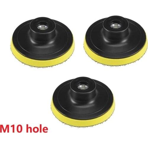 3pcs 3\" Backing Pad Disc 75mm Hook&Loop For Sander Angle Grinder M10/M14 Hole Buffing And Polishing Of Stone