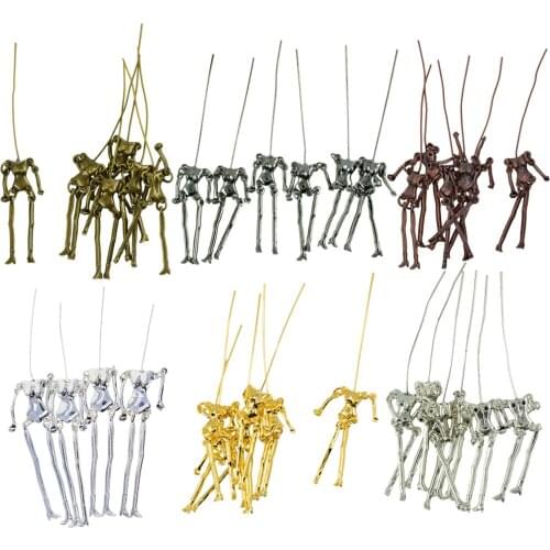 34 Pieces/Set Jewelry Making Charms Body Pendant DIY Doll Necklace Crafts