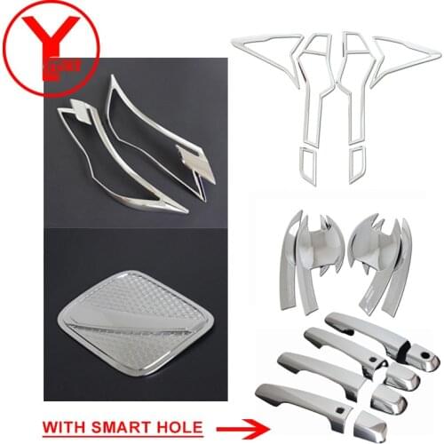 ABS chrome kits cover For MITSUBISHI Montero sport PAJERO SPORT Shogun 2016 2017 2018 car styling door handle accessories YCSUNZ