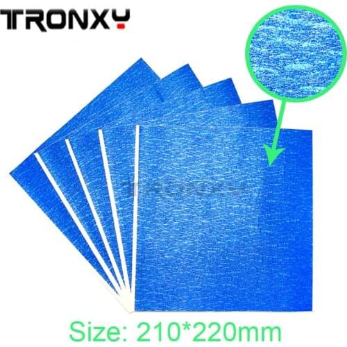 Tronxy Impressora 3D Printer Part Accessories Blue Tape Big Size 200*210mm Hot Bed Heat Paper Printing Masking High Temperature