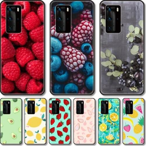 Fruit Phone Case For Huawei Honor 20 10 9 8 N Pro Lite A C RU black cell shell