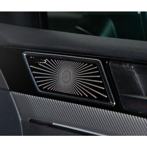 For VW Volkswagen Arteon CC 2018-2020 Stainless Car Door Panel Loudspeaker Pad Speaker Cover Trim Frame Sticker Accessories