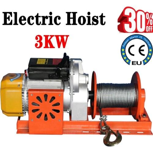 500KG 30M/60M Wire rope electric hoist Building decoration hoist Crane 220/380V 3000W Construction site car winch