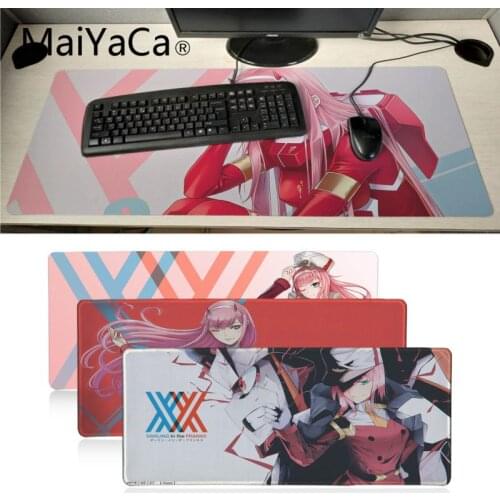 Maiyaca Zero Two Darling in the FranXX Laptop Gaming Mousepad Large Lockedge alfombrilla gaming Mouse pad gamer PC Computer mat