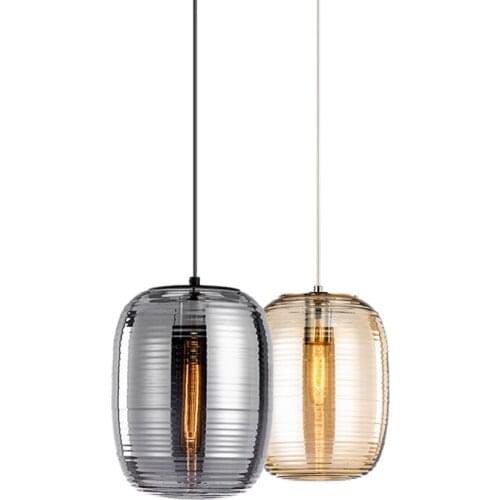 Minimalist Modern Glass Restaurant Chandelier Art Bedside Living Room Northern European-Style Creative LED Light Pendant Lamp