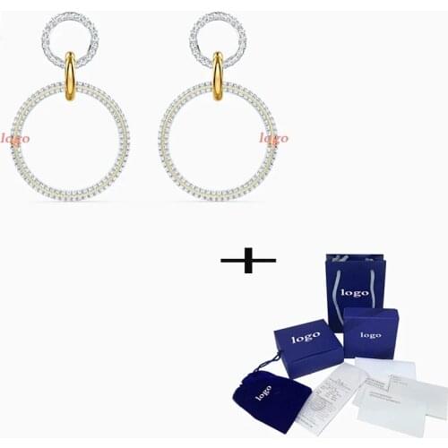 2021 New Shiny And Charming Stone Stud Earrings Fashionable Exquisite Jewellery To Give Wife A Romantic Birthday Gift