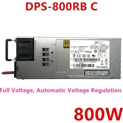 New PSU For Lenovo RD330 340 530 630 540 640 800W Power Supply DPS-800RB A DPS-800RB C/E DPS-800AB-21 A 36002353 36002178