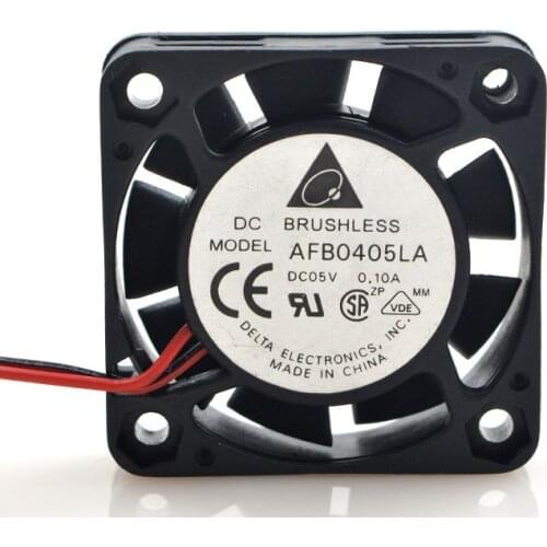 New original AFB0405LA 5V 0.1A 4010 4CM DC double ball cooling fan