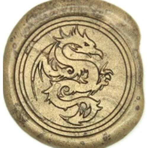 Cute Dragon Wax Seal Stamp, Brass Head with Wooden Handle, Wedding Invitation Wax Seal Sealing