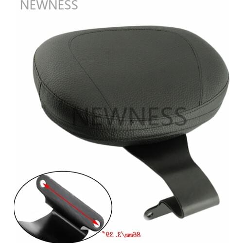 Motorcycle Backrest Driver Rider Back Rest Pad for Yamaha V Star 1100 XVS 1100 Drag Star Leather Motor Driver Rider Sissy Bar