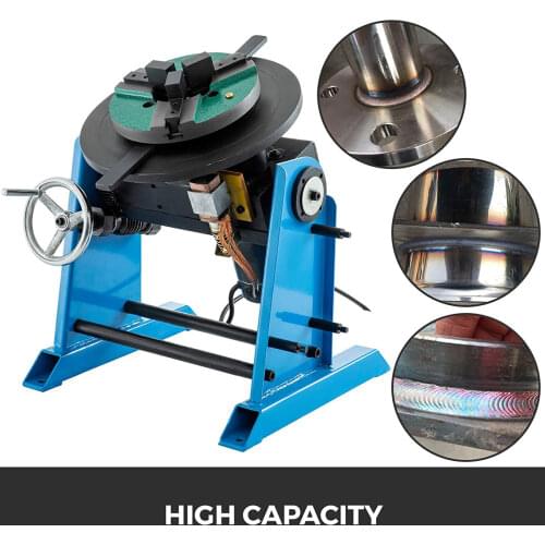 30KG Welding Positioner Positioning Turntable 0-90, Welder Positioner Turntable Machine Equipment 15RPM 310mm Dia