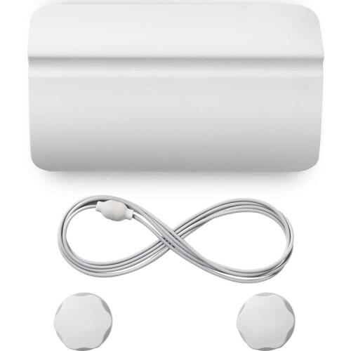 Practical Cat Hole White Plastic Automatic Open Close Pet Safety Gate Dog Door Animal Supplies Toilet Training with Elastic Rope